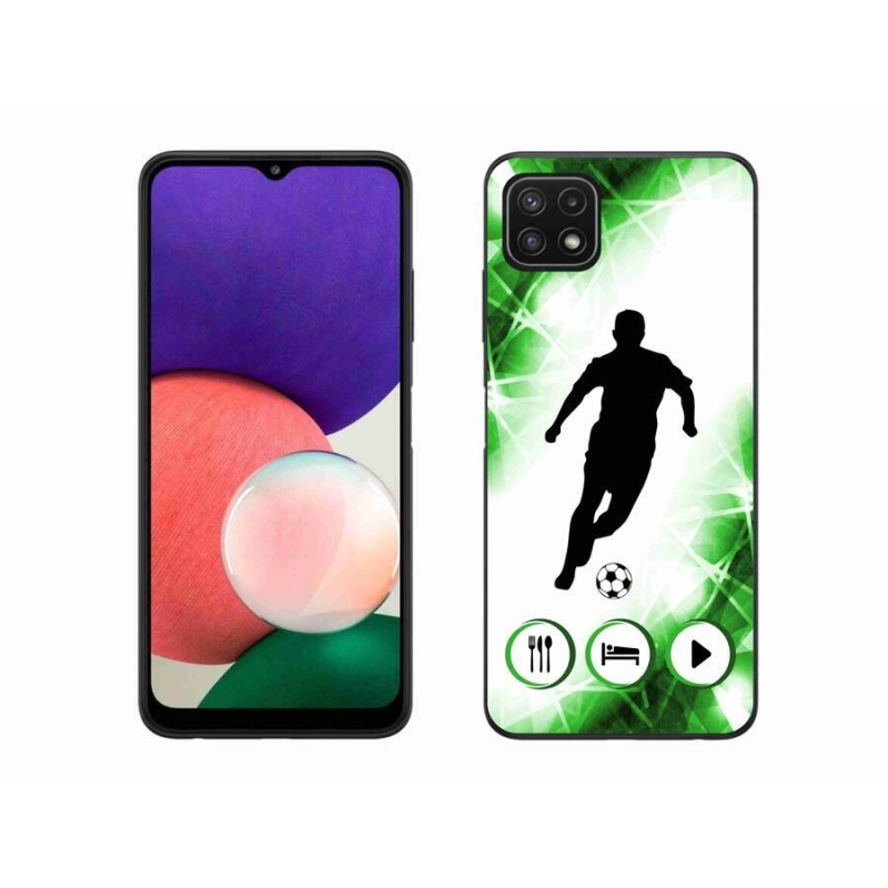 Gélový kryt mmCase na mobil Samsung Galaxy A22 5G - futbalista