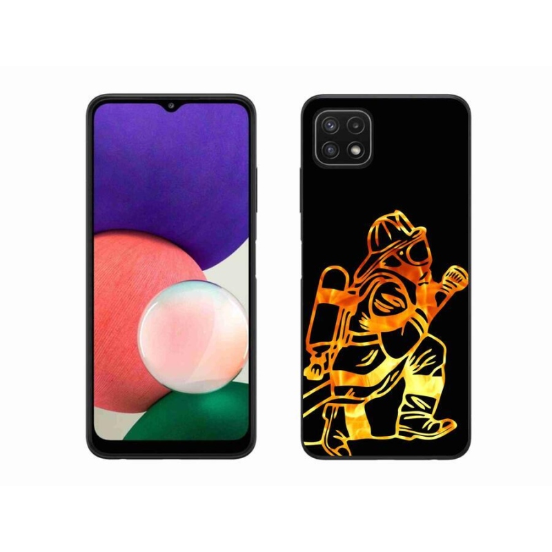 Gélový kryt mmCase na mobil Samsung Galaxy A22 5G - hasič 1