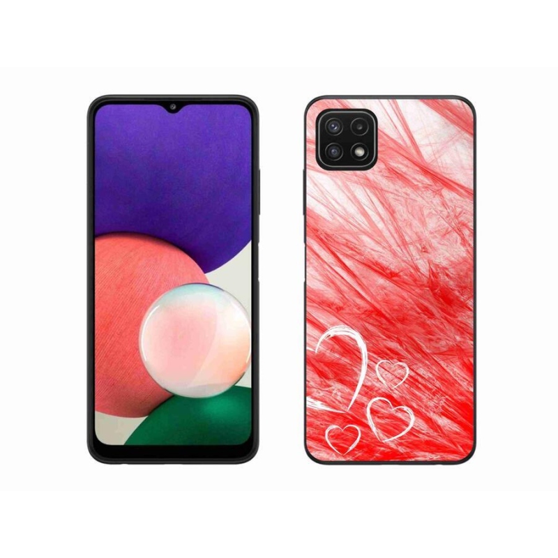 Gélový kryt mmCase na mobil Samsung Galaxy A22 5G - heart