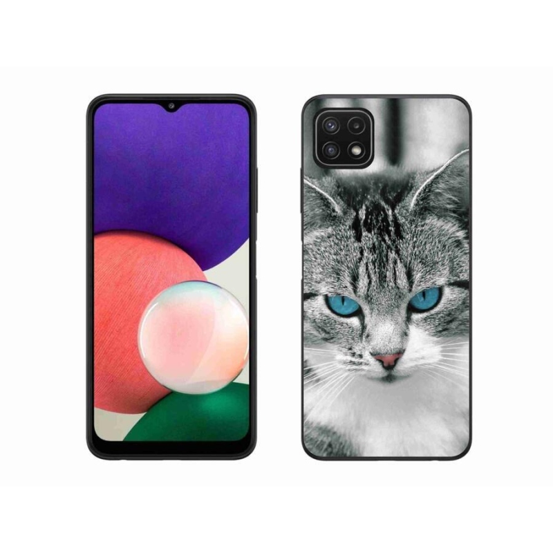 Gélový kryt mmCase na mobil Samsung Galaxy A22 5G - mačacie pohľad 1