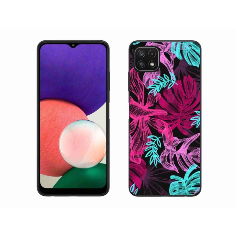 Gélový kryt mmCase na mobil Samsung Galaxy A22 5G - kvety 1