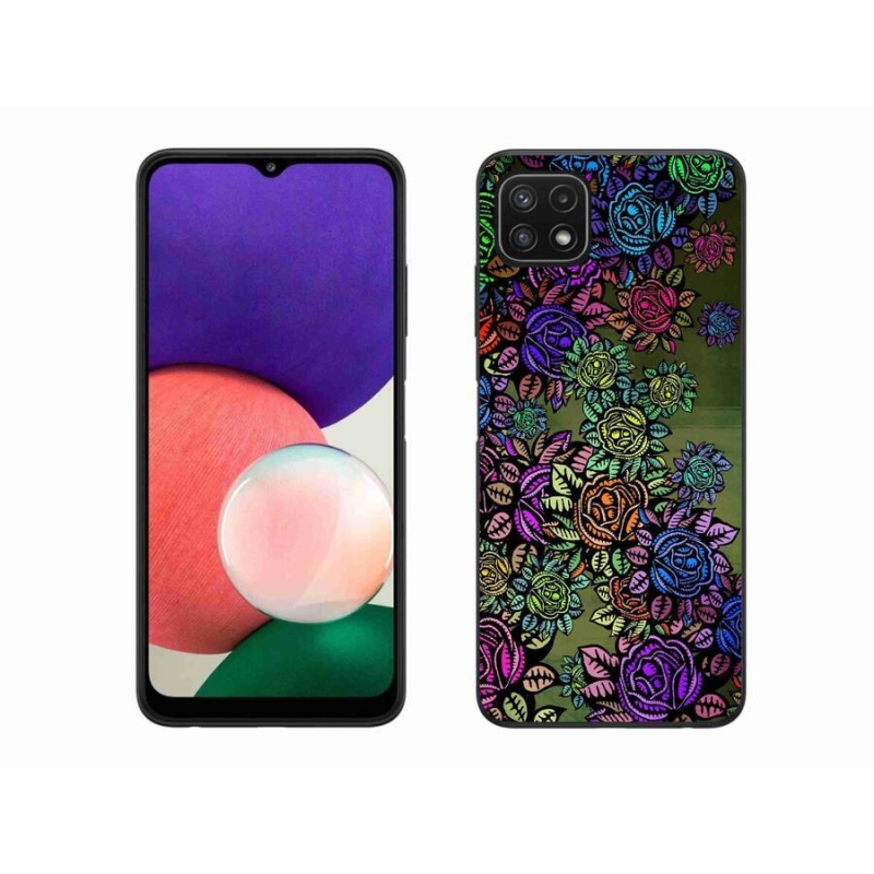 Gélový kryt mmCase na mobil Samsung Galaxy A22 5G - kvety 6