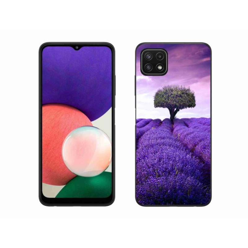 Gélový kryt mmCase na mobil Samsung Galaxy A22 5G - levanduľová lúka