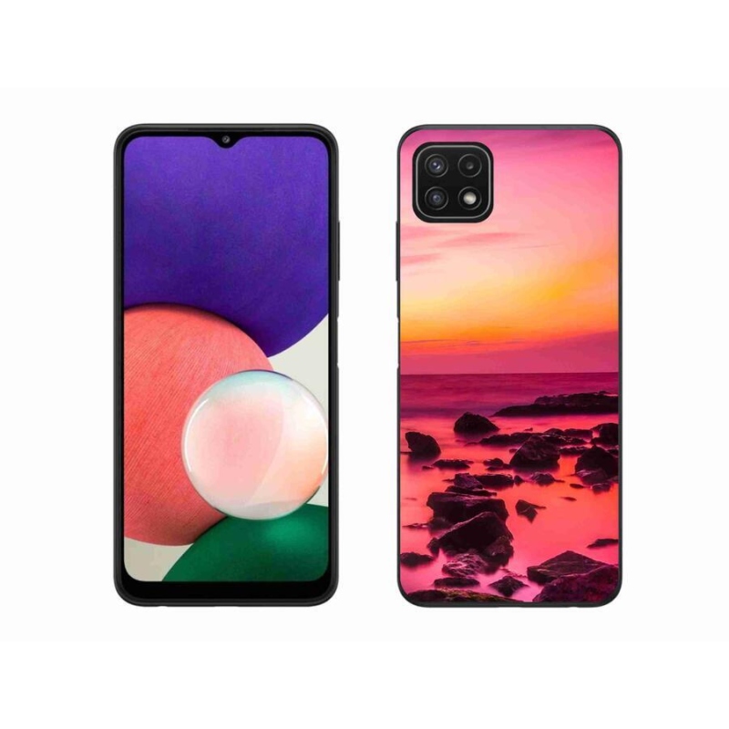 Gélový kryt mmCase na mobil Samsung Galaxy A22 5G - more a žiara