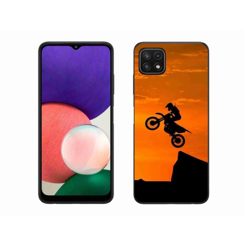 Gélový kryt mmCase na mobil Samsung Galaxy A22 5G - motocross