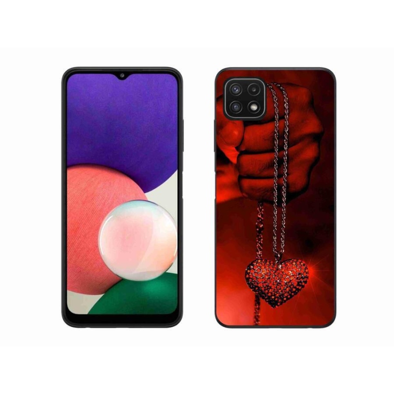 Gélový kryt mmCase na mobil Samsung Galaxy A22 5G - náhrdelník