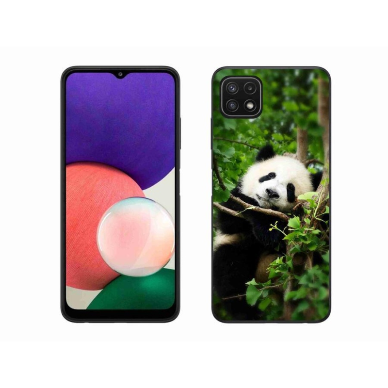 Gélový kryt mmCase na mobil Samsung Galaxy A22 5G - panda