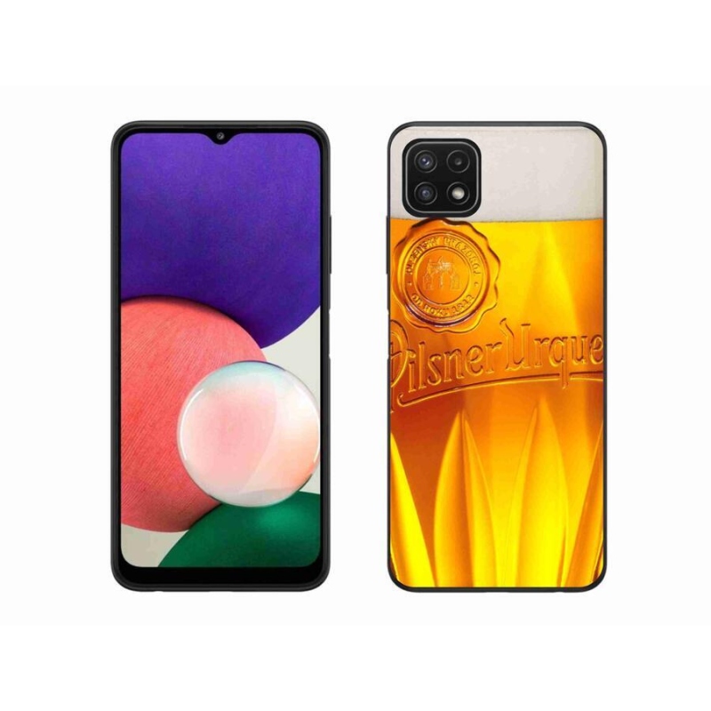 Gélový kryt mmCase na mobil Samsung Galaxy A22 5G - pivo