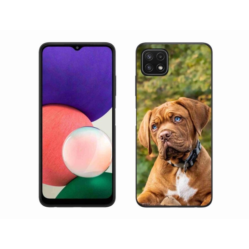 Gélový kryt mmCase na mobil Samsung Galaxy A22 5G - šteniatko