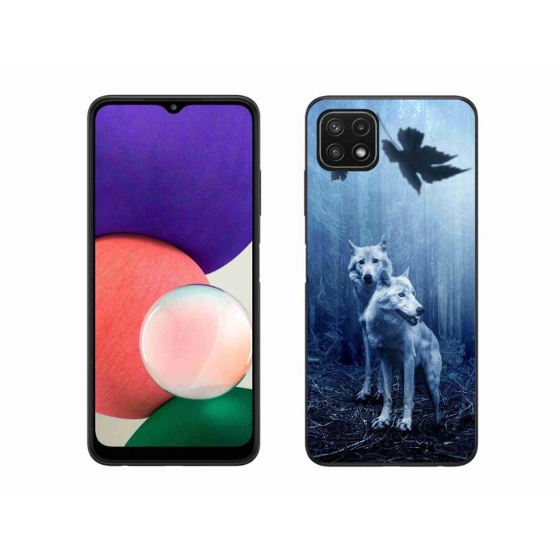 Gélový kryt mmCase na mobil Samsung Galaxy A22 5G - vlci v lese