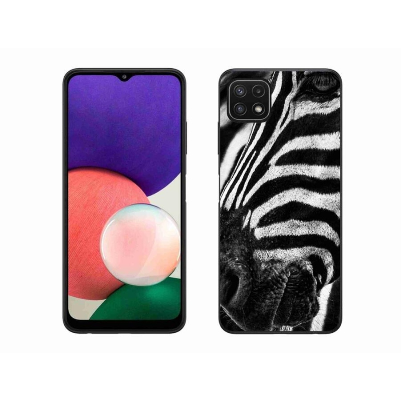 Gélový kryt mmCase na mobil Samsung Galaxy A22 5G - zebra