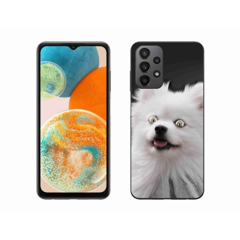 Gélový kryt mmCase na mobil Samsung Galaxy A23 4G/5G - biely špic