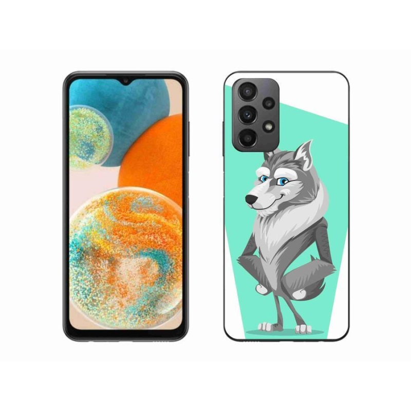 Gélový kryt mmCase na mobil Samsung Galaxy A23 4G/5G - kreslený vlk