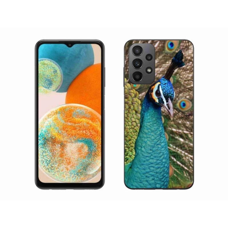 Gélový kryt mmCase na mobil Samsung Galaxy A23 4G/5G - páv
