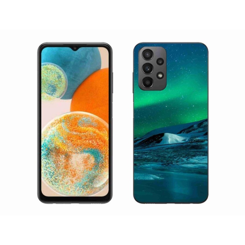 Gélový kryt mmCase na mobil Samsung Galaxy A23 4G/5G - polárna žiara