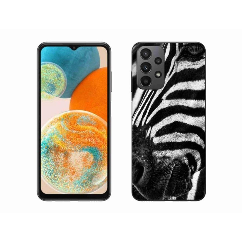 Gélový kryt mmCase na mobil Samsung Galaxy A23 4G/5G - zebra