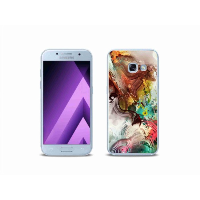 Gélový kryt mmCase na mobil Samsung Galaxy A3 (2017) - abstrakt 1