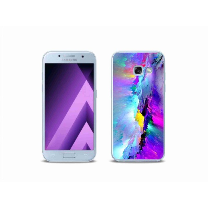 Gélový kryt mmCase na mobil Samsung Galaxy A3 (2017) - abstrakt