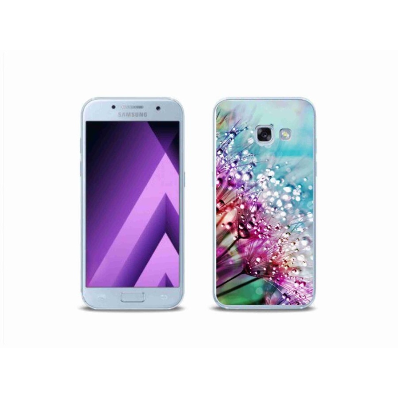 Gélový kryt mmCase na mobil Samsung Galaxy A3 (2017) - farebné kvety