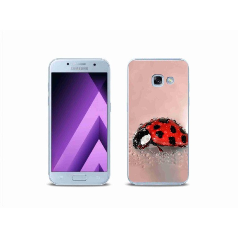 Gélový kryt mmCase na mobil Samsung Galaxy A3 (2017) - lienka