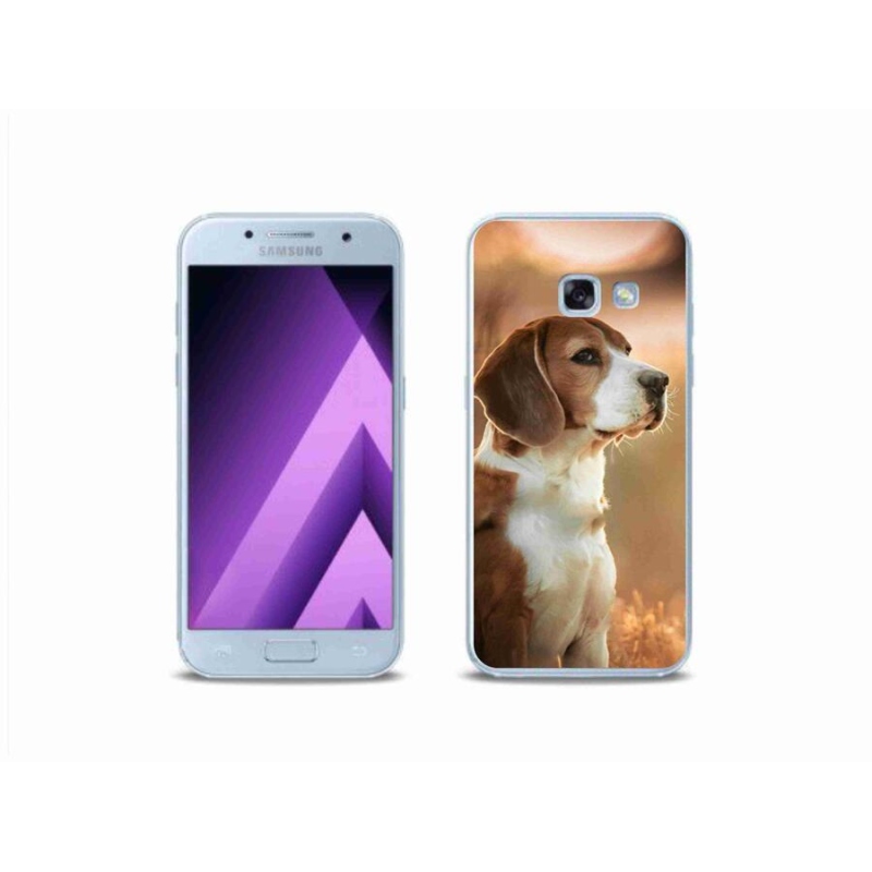 Gélový kryt mmCase na mobil Samsung Galaxy A3 (2017) - bígl