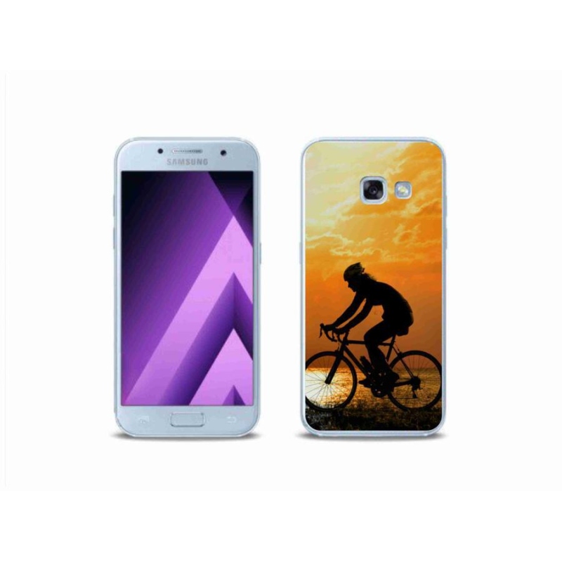 Gélový kryt mmCase na mobil Samsung Galaxy A3 (2017) - cyklovýlety