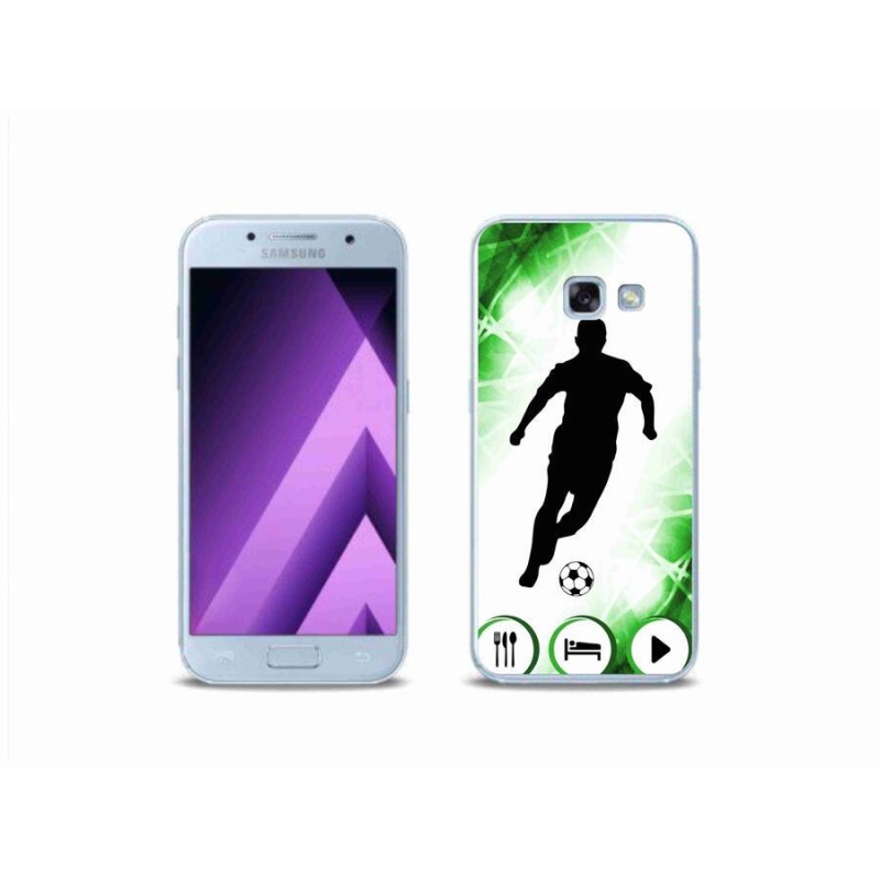 Gélový kryt mmCase na mobil Samsung Galaxy A3 (2017) - futbalista