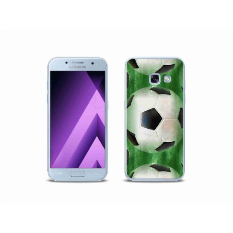 Gélový kryt mmCase na mobil Samsung Galaxy A3 (2017) - futbalová lopta