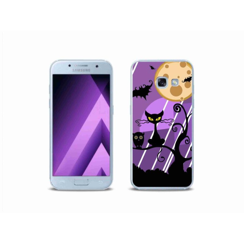 Gélový kryt mmCase na mobil Samsung Galaxy A3 (2017) - halloween