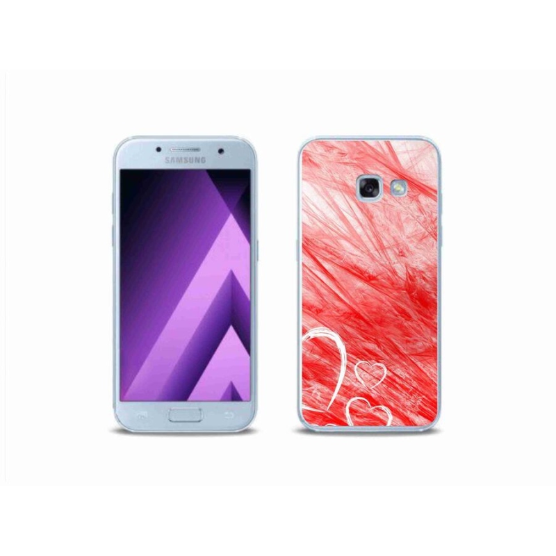 Gélový kryt mmCase na mobil Samsung Galaxy A3 (2017) - heart