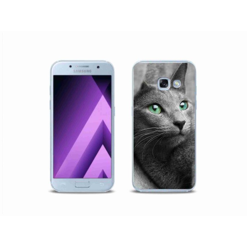 Gélový kryt mmCase na mobil Samsung Galaxy A3 (2017) - mačka 2