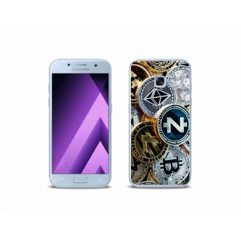 Gélový kryt mmCase na mobil Samsung Galaxy A3 (2017) - kryptomena