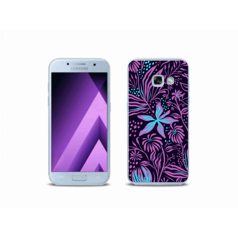 Gélový kryt mmCase na mobil Samsung Galaxy A3 (2017) - kvety 2