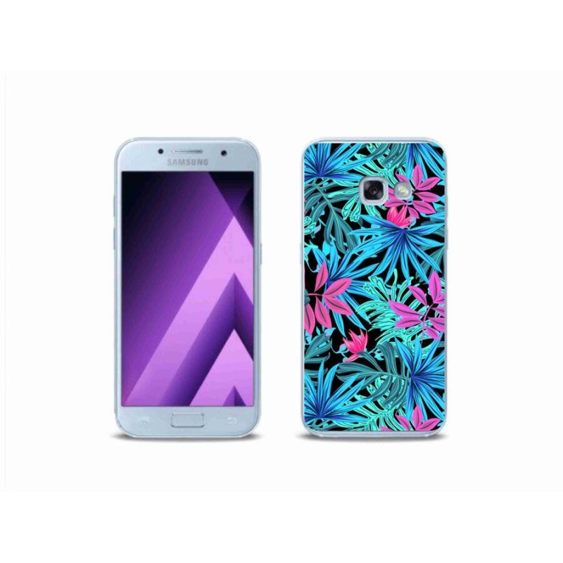 Gélový kryt mmCase na mobil Samsung Galaxy A3 (2017) - kvety 3