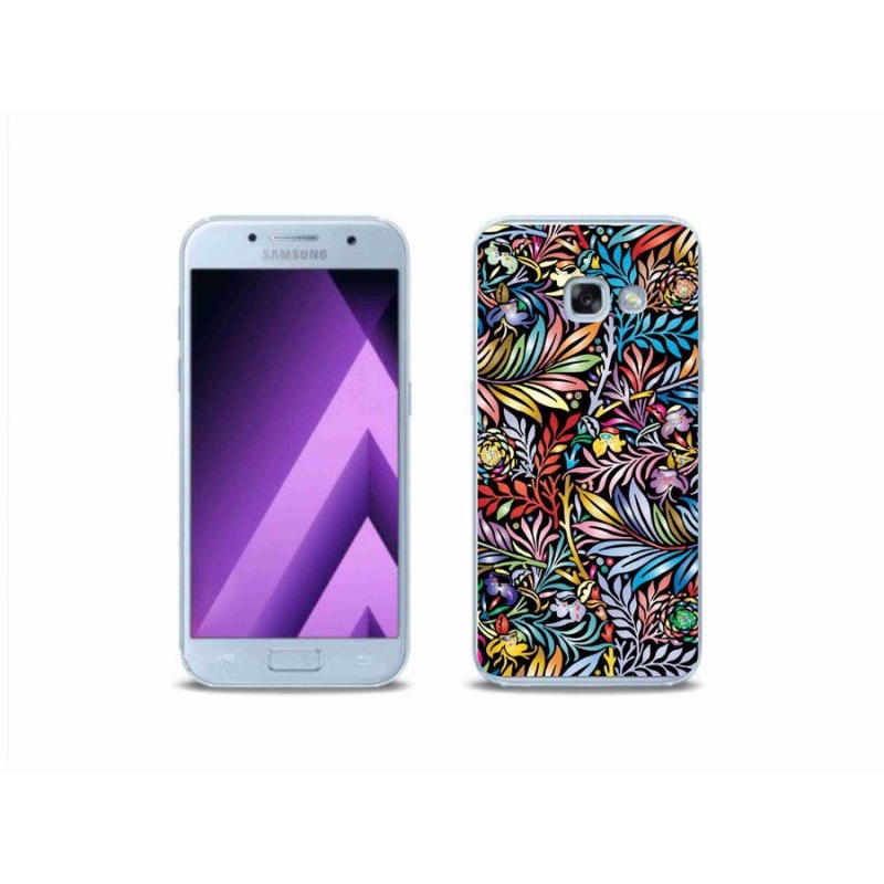 Gélový kryt mmCase na mobil Samsung Galaxy A3 (2017) - kvety 5