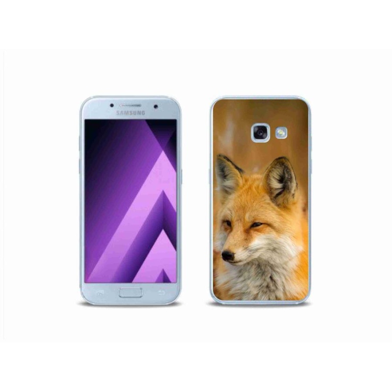 Gélový kryt mmCase na mobil Samsung Galaxy A3 (2017) - líška