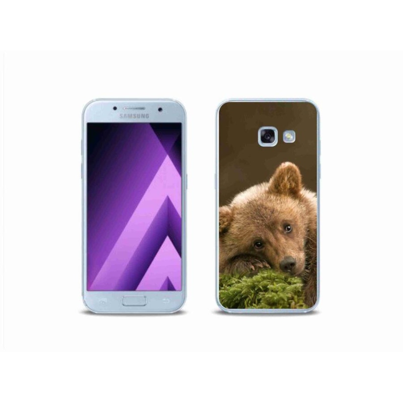 Gélový kryt mmCase na mobil Samsung Galaxy A3 (2017) - medveď