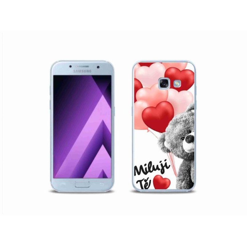 Gélový kryt mmCase na mobil Samsung Galaxy A3 (2017) - milujem Ťa