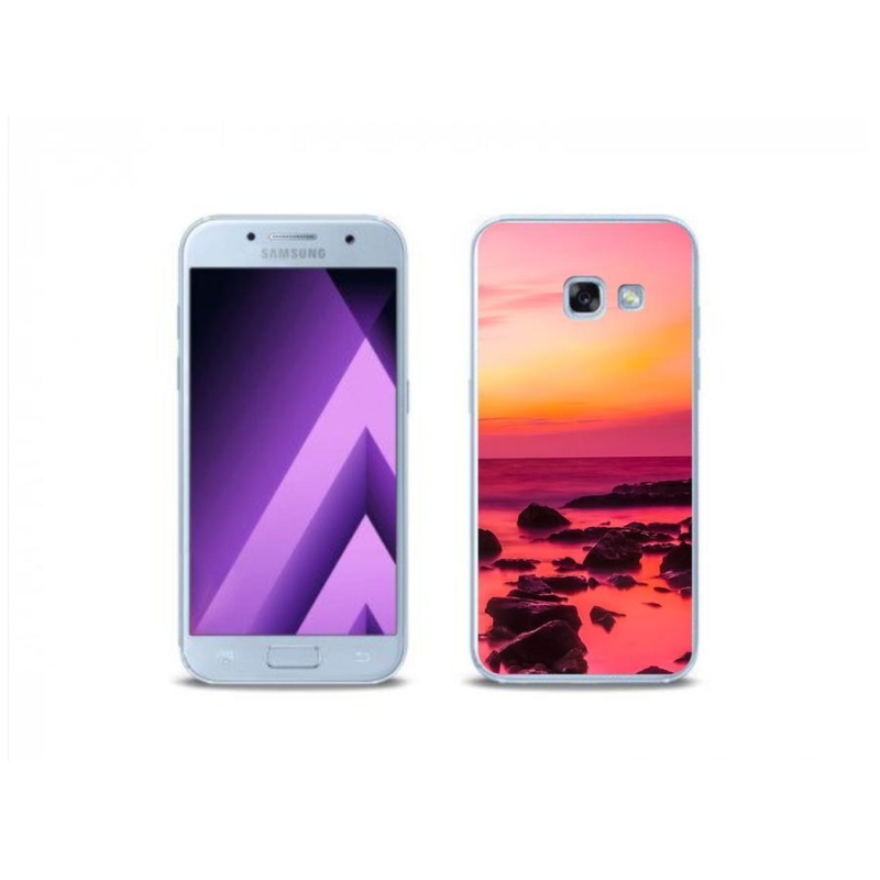 Gélový kryt mmCase na mobil Samsung Galaxy A3 (2017) - more a žiara