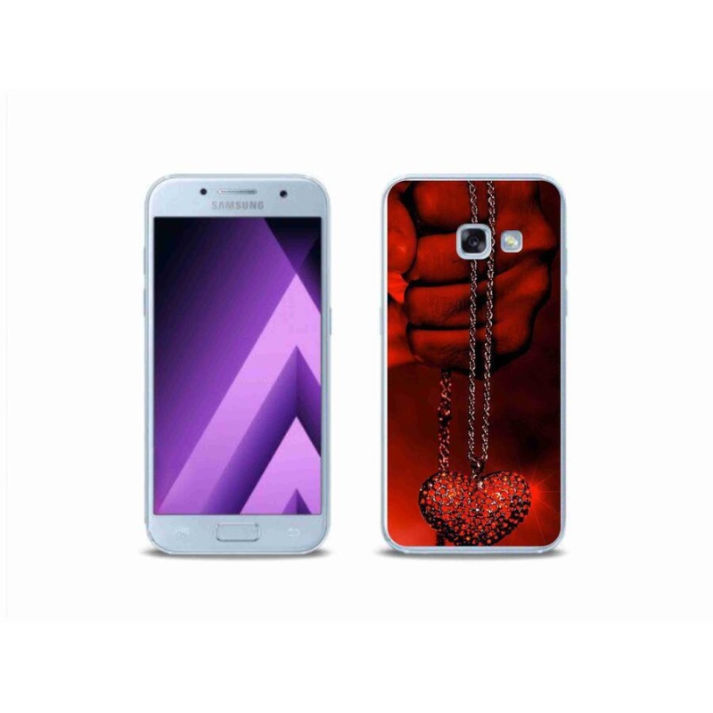 Gélový kryt mmCase na mobil Samsung Galaxy A3 (2017) - náhrdelník