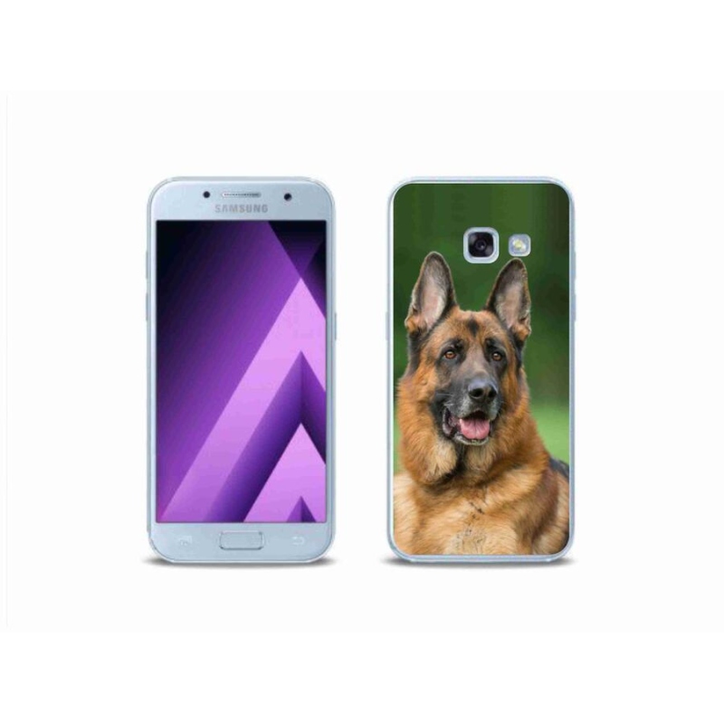 Gélový kryt mmCase na mobil Samsung Galaxy A3 (2017) - nemecký ovčiak