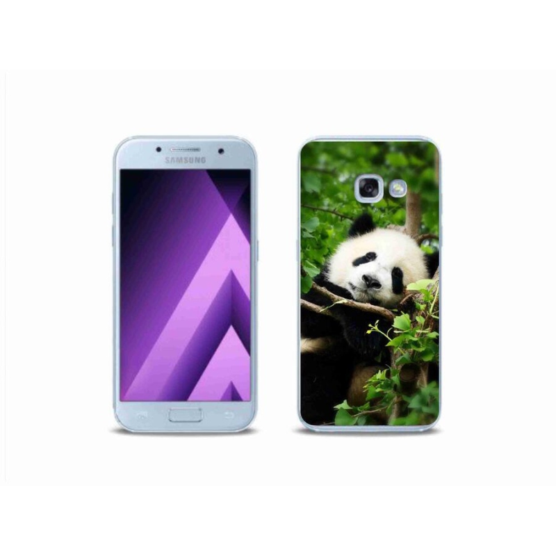 Gélový kryt mmCase na mobil Samsung Galaxy A3 (2017) - panda