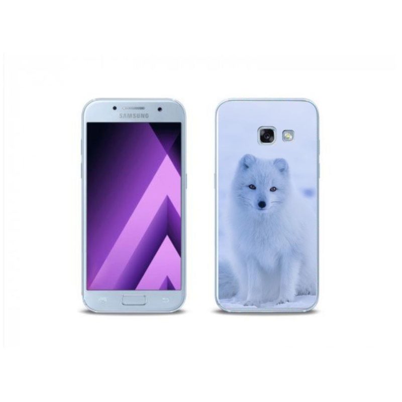 Gélový kryt mmCase na mobil Samsung Galaxy A3 (2017) - polárna líška