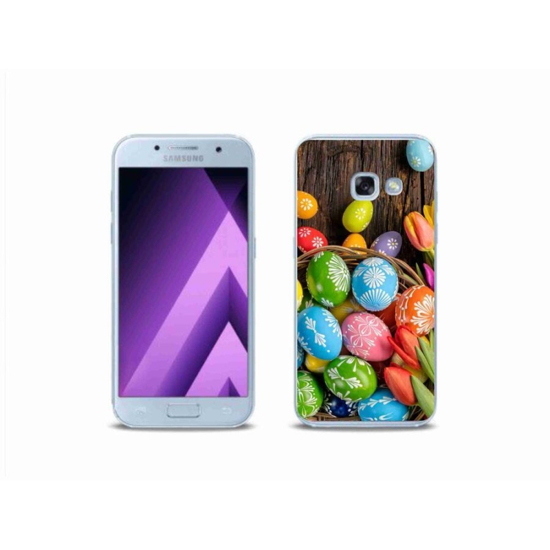 Gélový kryt mmCase na mobil Samsung Galaxy A3 (2017) - veľkonočné vajíčka