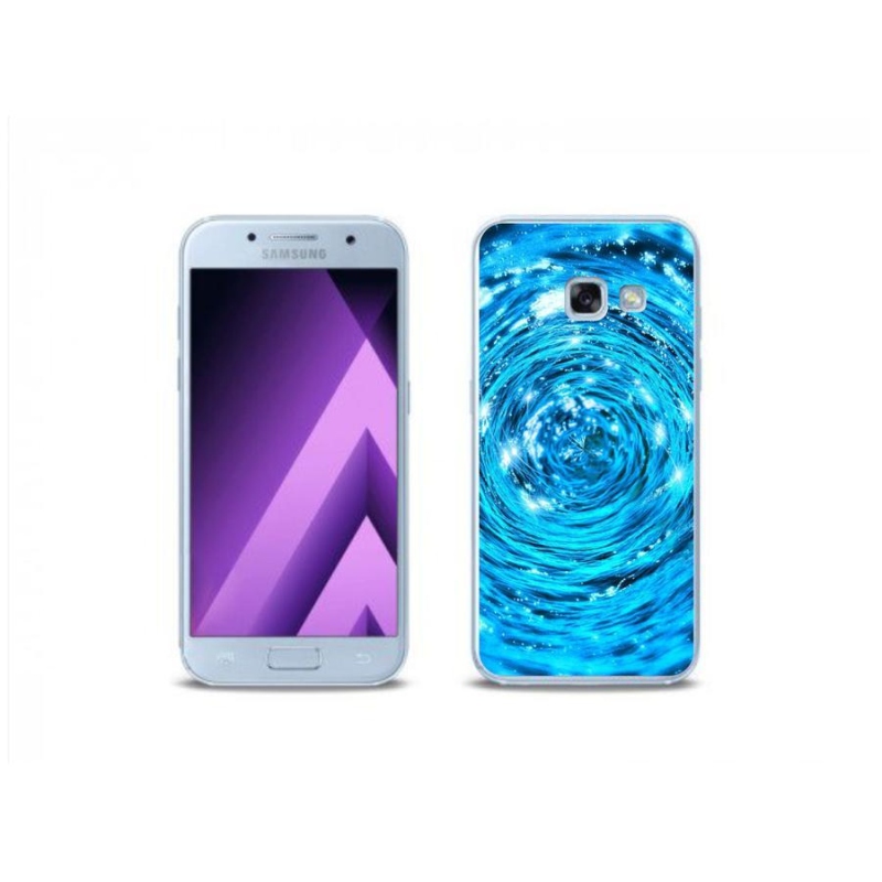 Gélový kryt mmCase na mobil Samsung Galaxy A3 (2017) - vodný vír