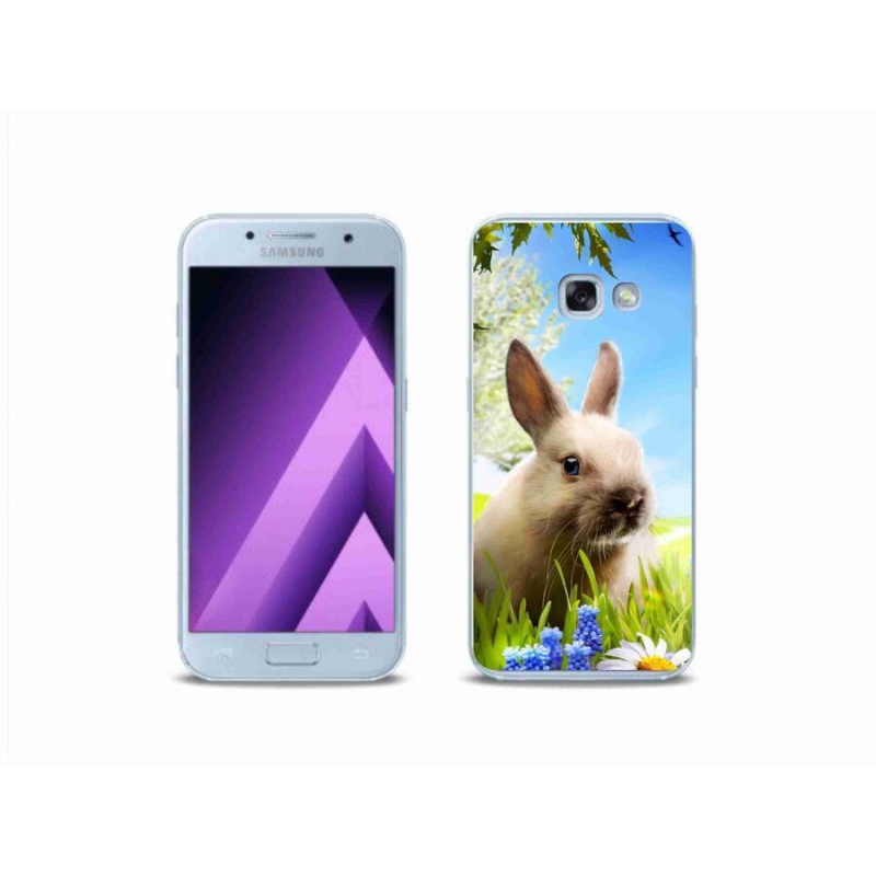 Gélový kryt mmCase na mobil Samsung Galaxy A3 (2017) - zajačik