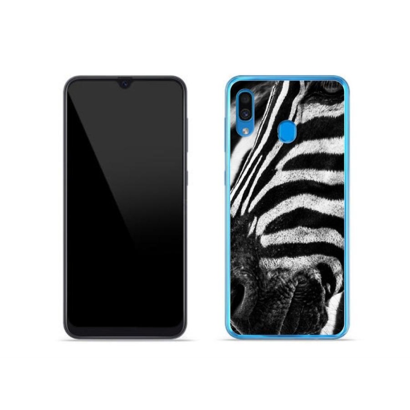 Gélový kryt mmCase na mobil Samsung Galaxy A30 - zebra