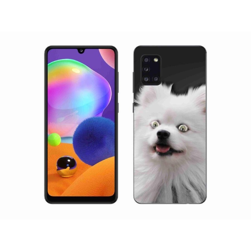 Gélový kryt mmCase na mobil Samsung Galaxy A31 - biely špic