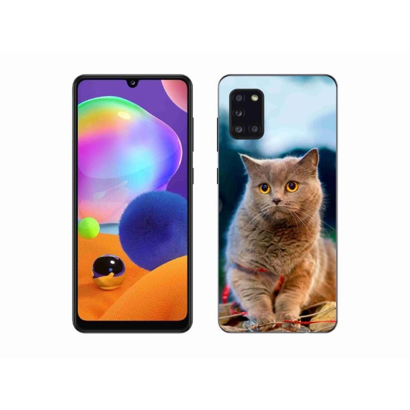 Gélový kryt mmCase na mobil Samsung Galaxy A31 - britská modrá 2