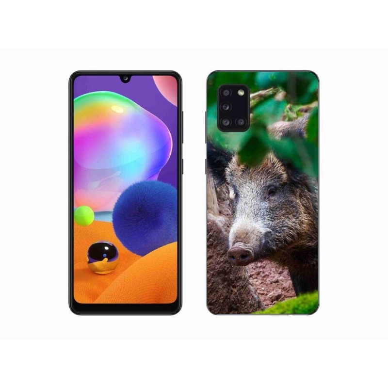 Gélový kryt mmCase na mobil Samsung Galaxy A31 - divoké prasa